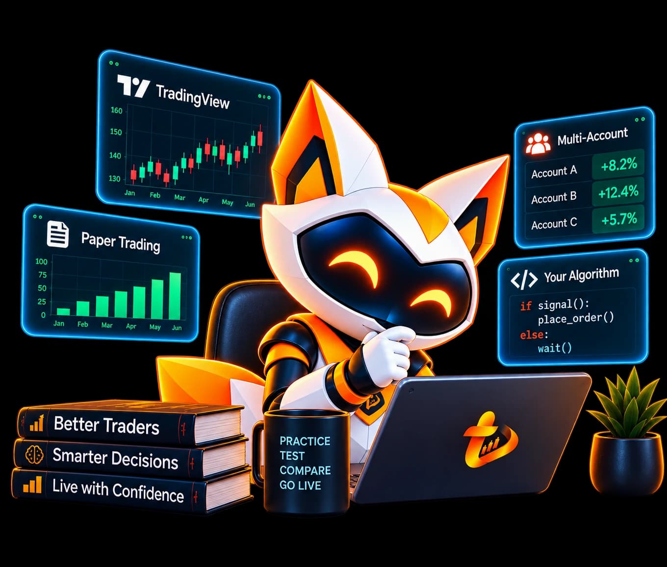 Trydo paper trading — practice strategies with virtual funds before live trading